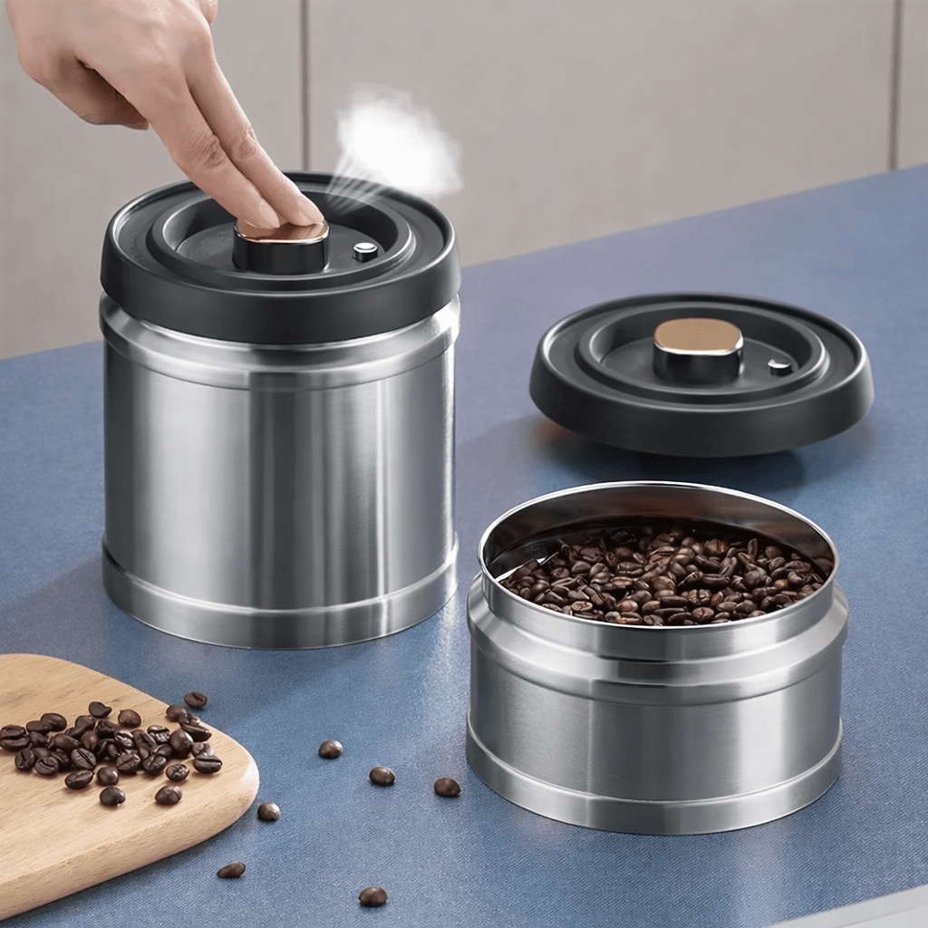 Sistema de Frescura Selado a Vácuo AROMAVAULT para Café e Alimentos Secos