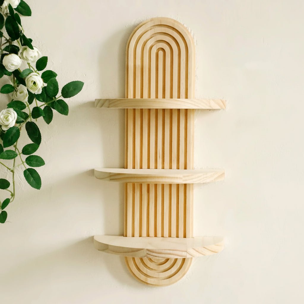 ARTISHELF Boho geometriske flydende hylder til moderne vægopbevaring