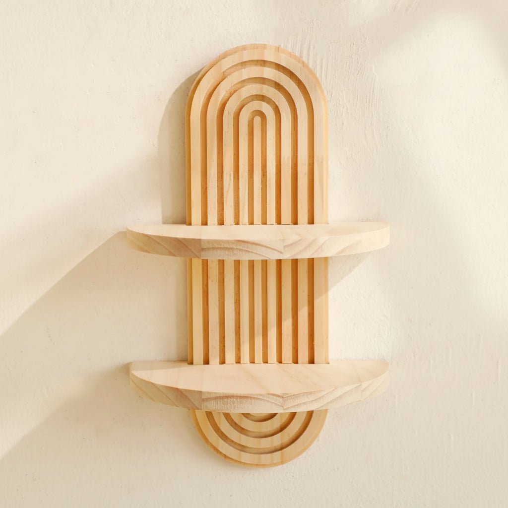 ARTISHELF Boho geometriske flydende hylder til moderne vægopbevaring