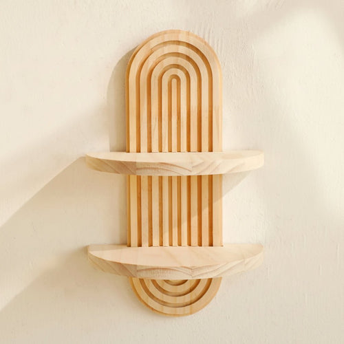 ARTISHELF Boho geometryczne półki wiszące do nowoczesnego przechowywania na ścianie