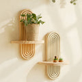 ARTISHELF Boho geometriske flydende hylder til moderne vægopbevaring