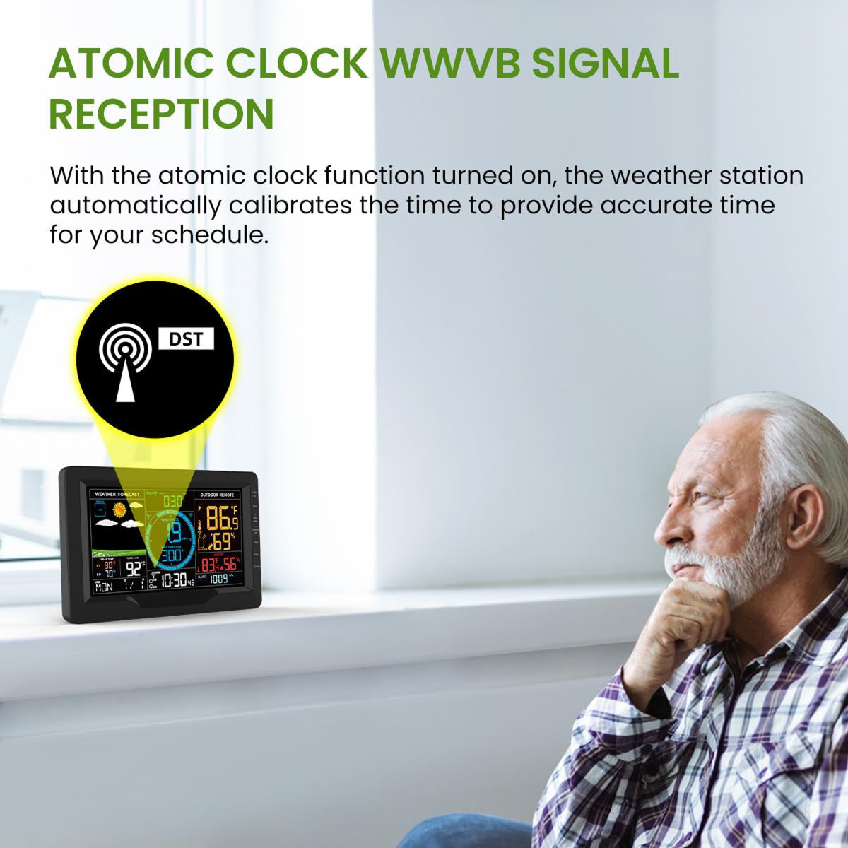 Pro 8-in-1 kabellose Wetterstation für zu Hause zur lokalen Wetterdatenerfassung