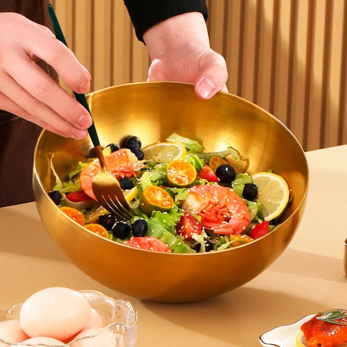 AURABOWL servírovací mísa z nerezové oceli pro každodenní stolování