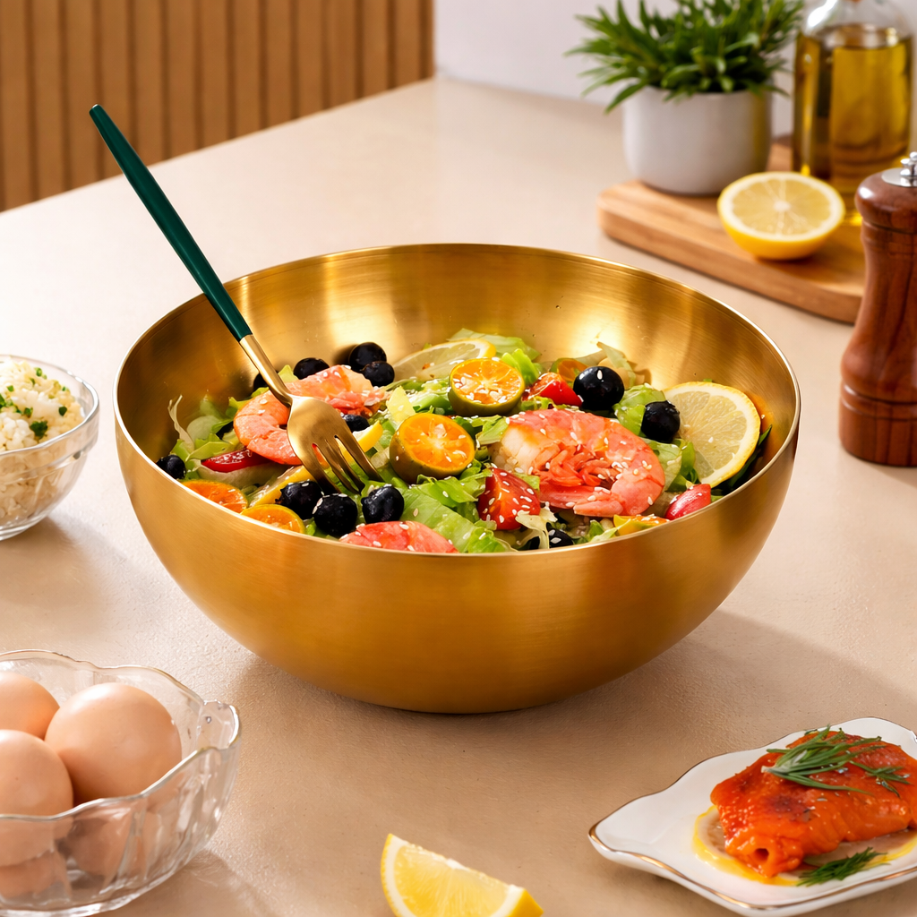 AURABOWL servírovací mísa z nerezové oceli pro každodenní stolování