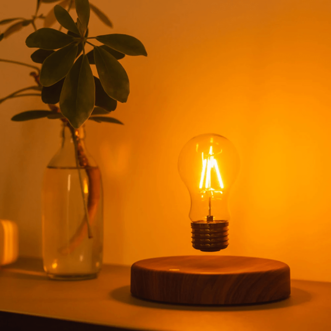 Żarówka LED LumiGlide z lewitacją magnetyczną i sterowaniem dotykowym