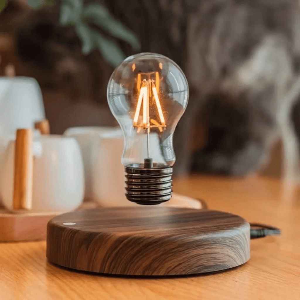 Żarówka LED LumiGlide z lewitacją magnetyczną i sterowaniem dotykowym
