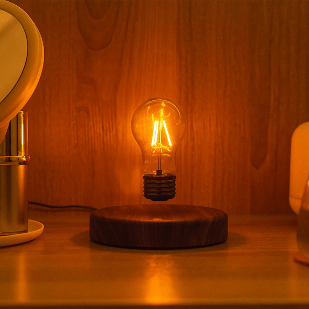 Żarówka LED LumiGlide z lewitacją magnetyczną i sterowaniem dotykowym