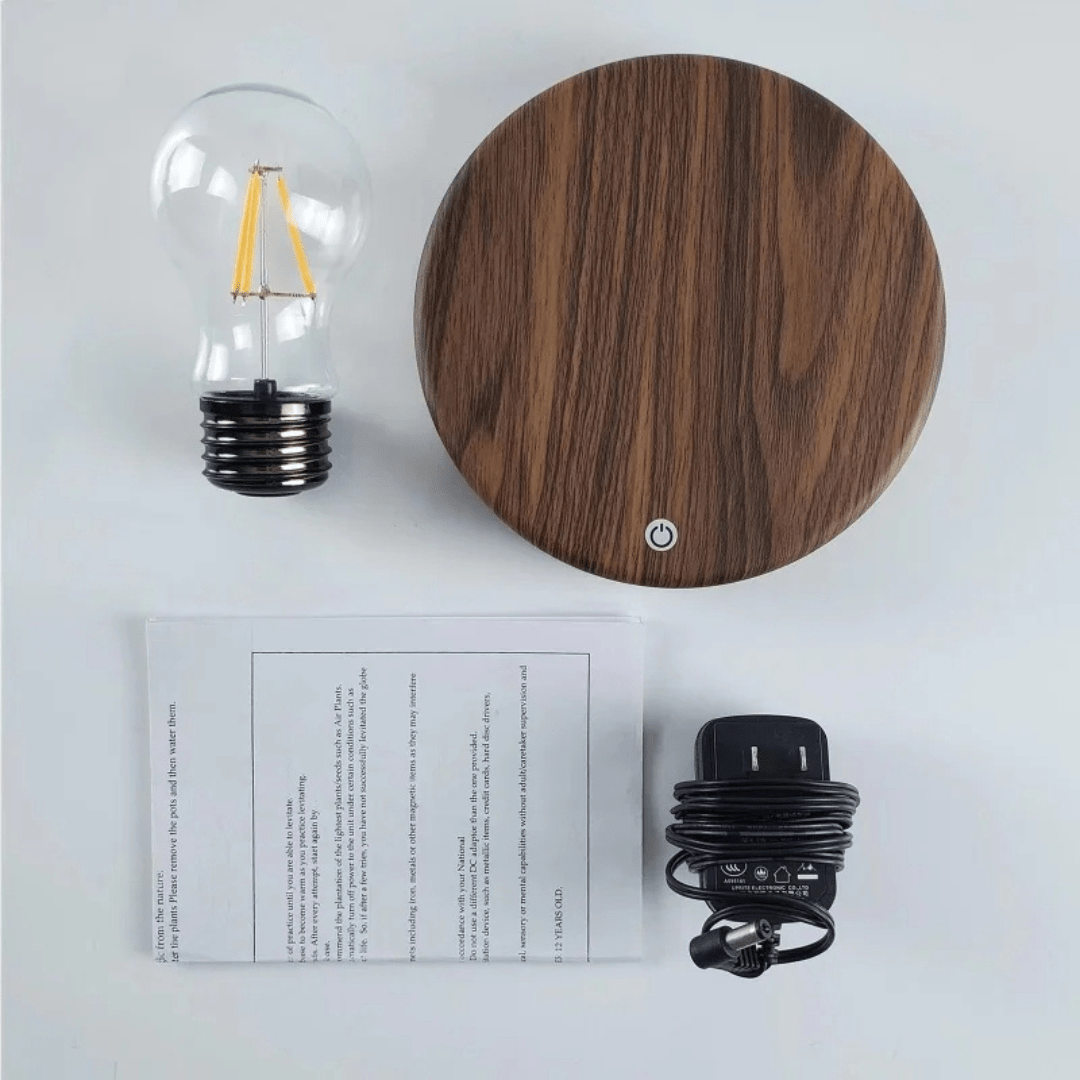 Żarówka LED LumiGlide z lewitacją magnetyczną i sterowaniem dotykowym