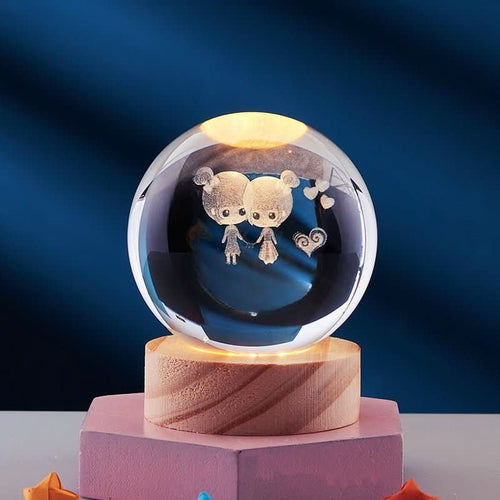 Aurashine Dreamy Night Crystal Lamp With Soft LED Glow | compagnien