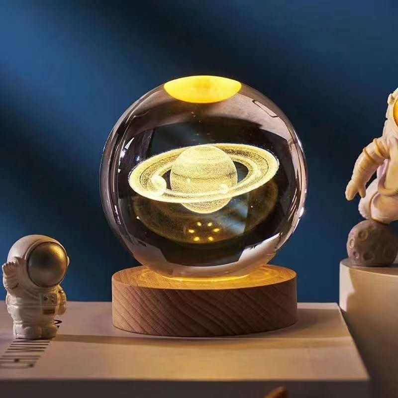 AURASHINE Dreamy Night Crystal Lamp With Subtle LED Glow