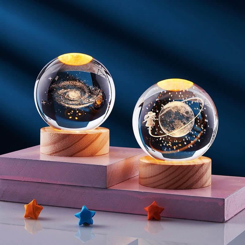 AURASHINE Dreamy Night Crystal Lamp With Subtle LED Glow