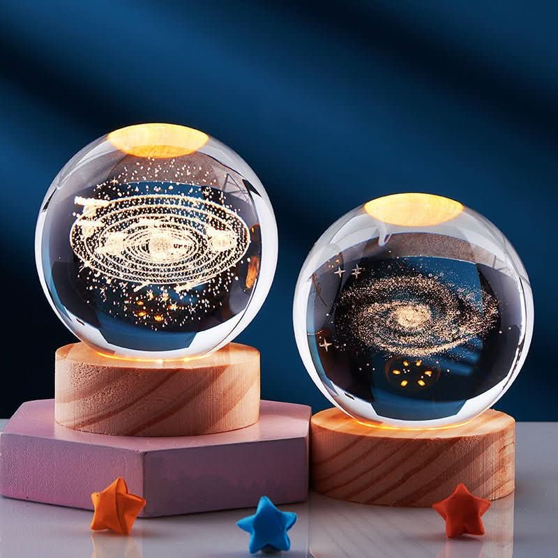 AURASHINE Dreamy Night Crystal Lamp With Subtle LED Glow