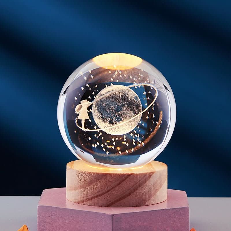 AURASHINE Dreamy Night Crystal Lamp With Subtle LED Glow
