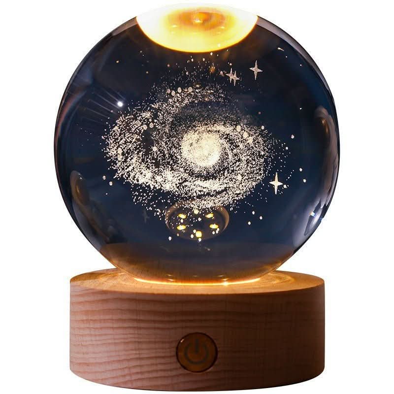 AURASHINE Dreamy Night Crystal Lamp With Subtle LED Glow