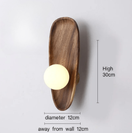 Kirrea Tre vegglampe med frostet glass og LED opp- og nedlys