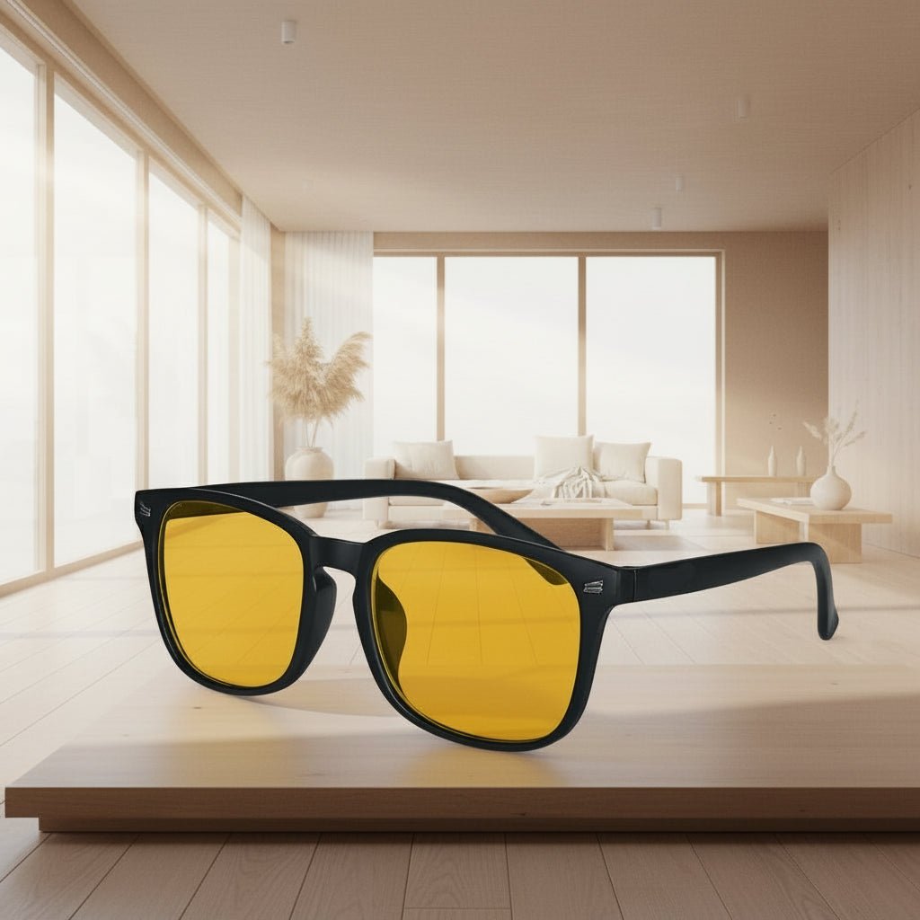 Blue Light Filter Eyewear With Custom Lenses In Red, Yellow Or Orange