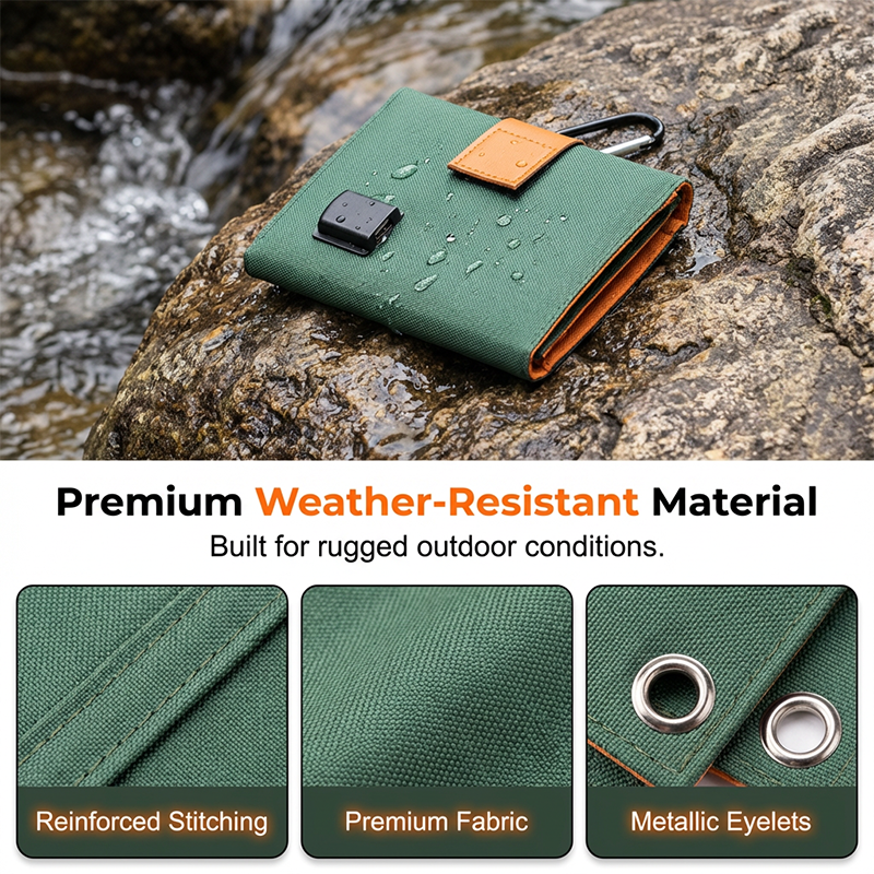 Sun Powered Portable Charger With USB Ports For Mobile Devices