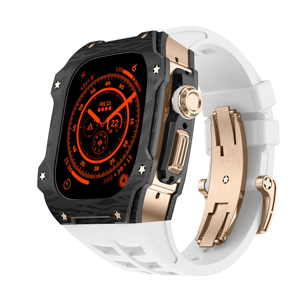 Apple Watch Ultra Case In Carbon Fiber RM7015 Titanium Edition
