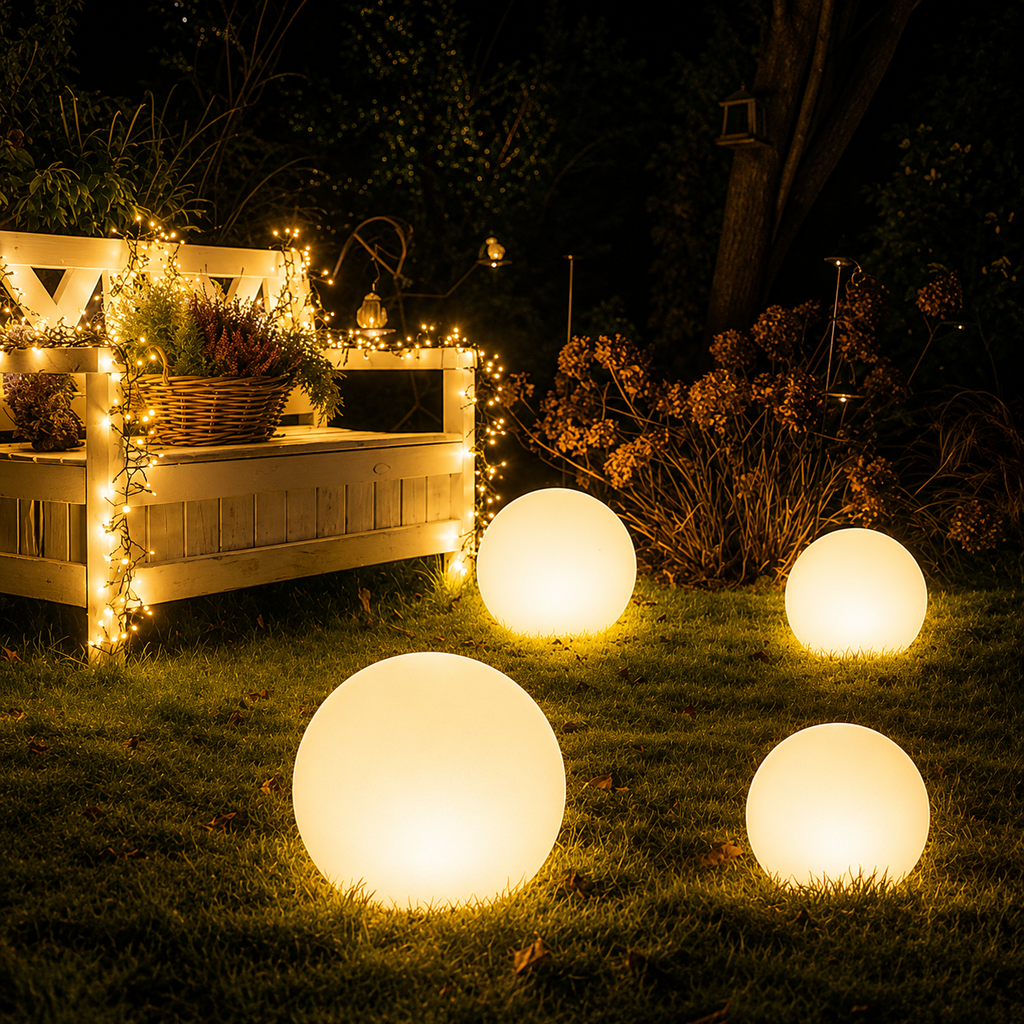 Cordless Garden Globe Lamp With Remote And 16 Colors Plus Warm White | compagnien