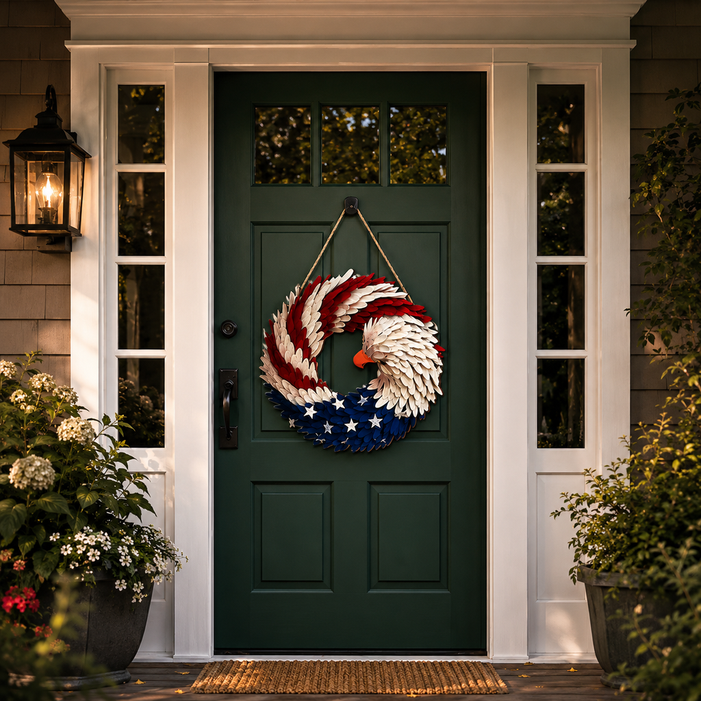 American Eagle patriotischer Kranz für festliche Wohnkultur