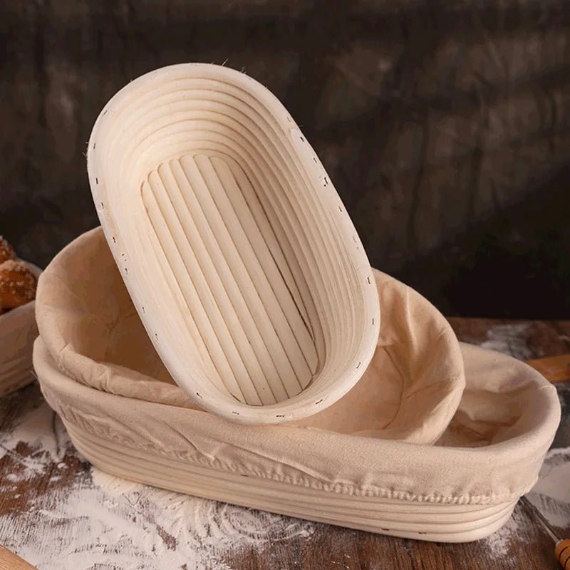 Panier artisanal BAKEHAVEN avec rotin pour la fermentation de la pâte