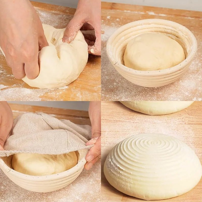 Panier artisanal BAKEHAVEN avec rotin pour la fermentation de la pâte