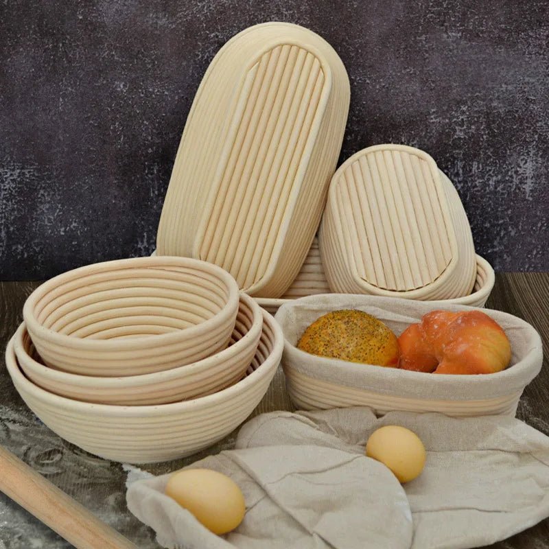 Panier artisanal BAKEHAVEN avec rotin pour la fermentation de la pâte