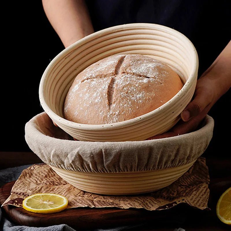 Panier artisanal BAKEHAVEN avec rotin pour la fermentation de la pâte