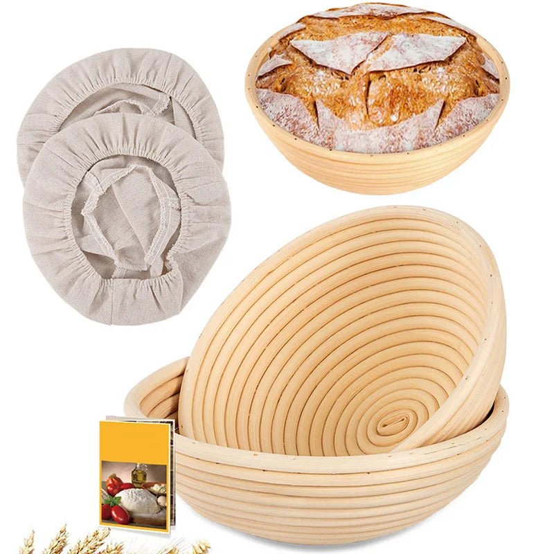 Panier artisanal BAKEHAVEN avec rotin pour la fermentation de la pâte