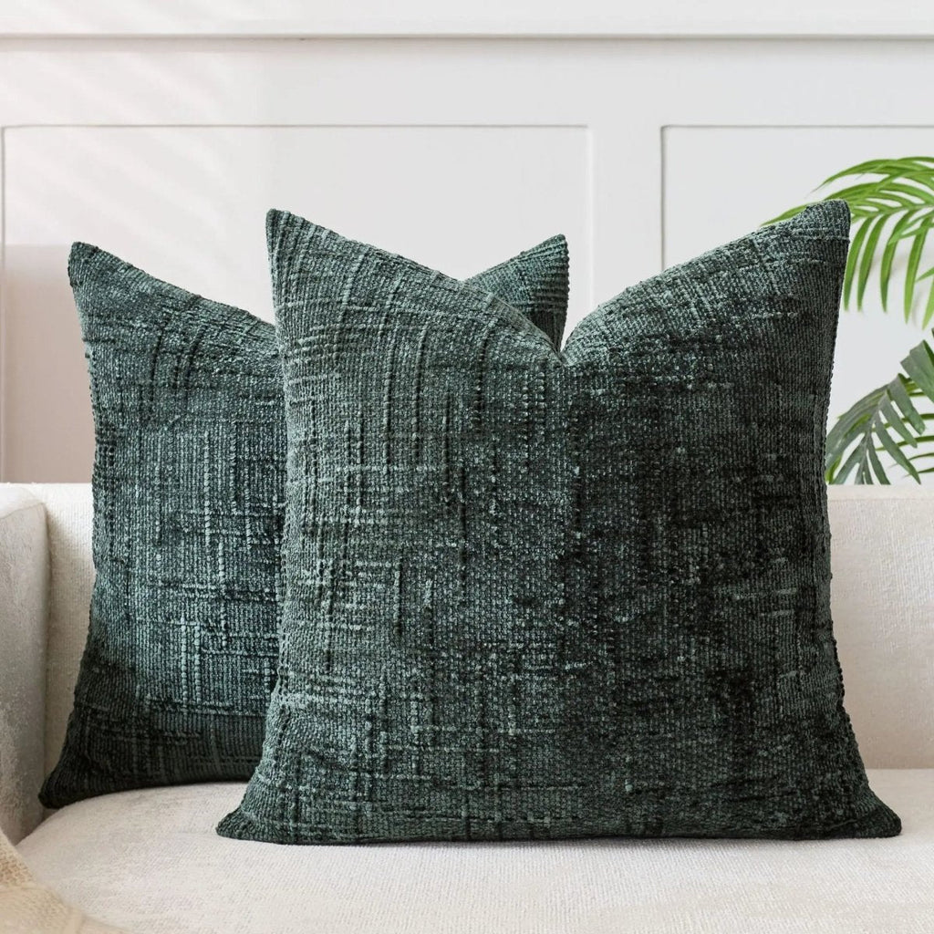 BAMBOCHEN Chenille Throw Pillow With Bamboo Texture For Elegant Home Decor