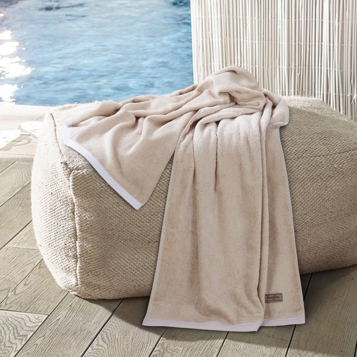 Bambora Ultra Yumuşak Bambu Kumaşlı Banyo Havlusu - Spa, Spor Salonu ve Ev İçin