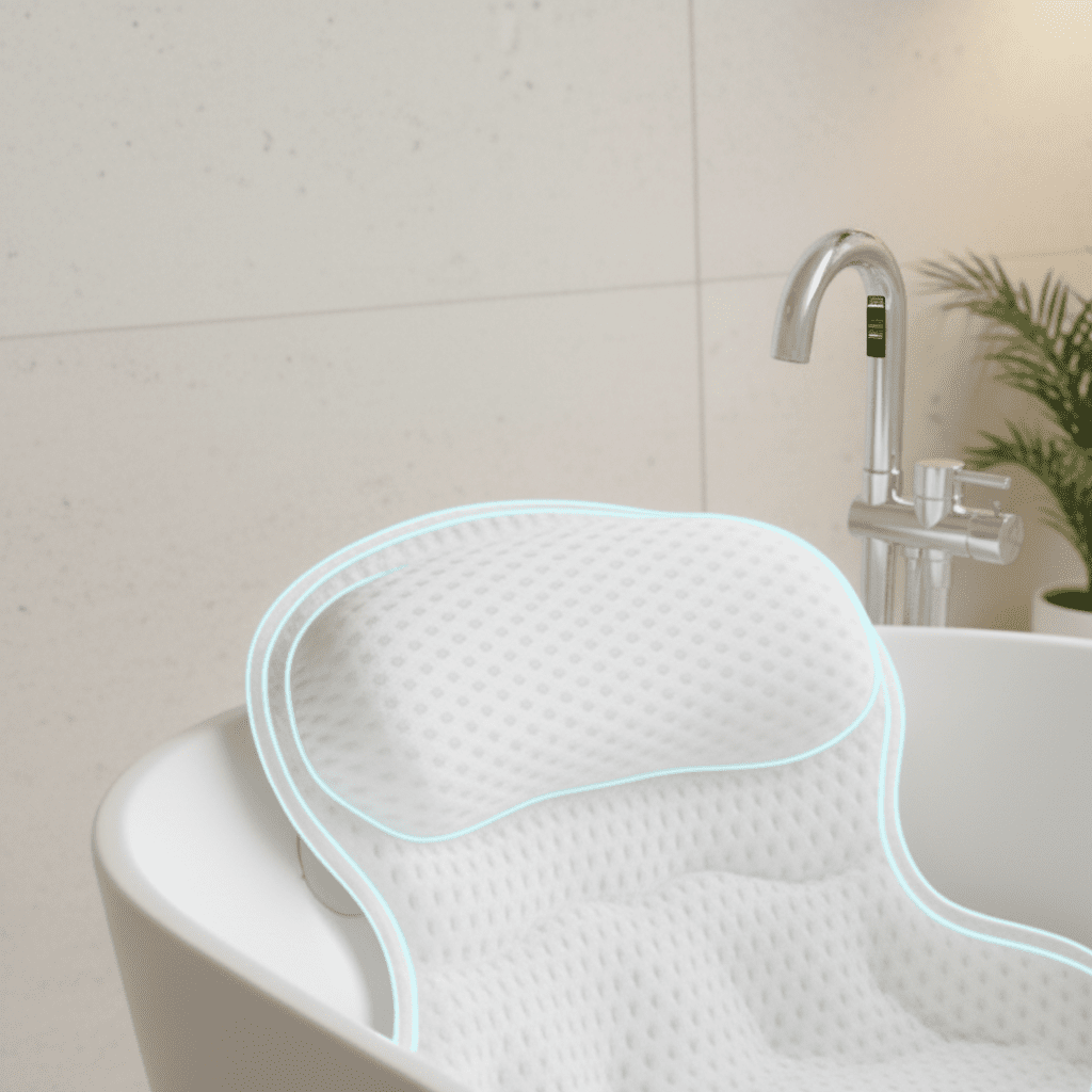 Polštář na podporu krku a zad Bathora pro pohodlí ve wellness