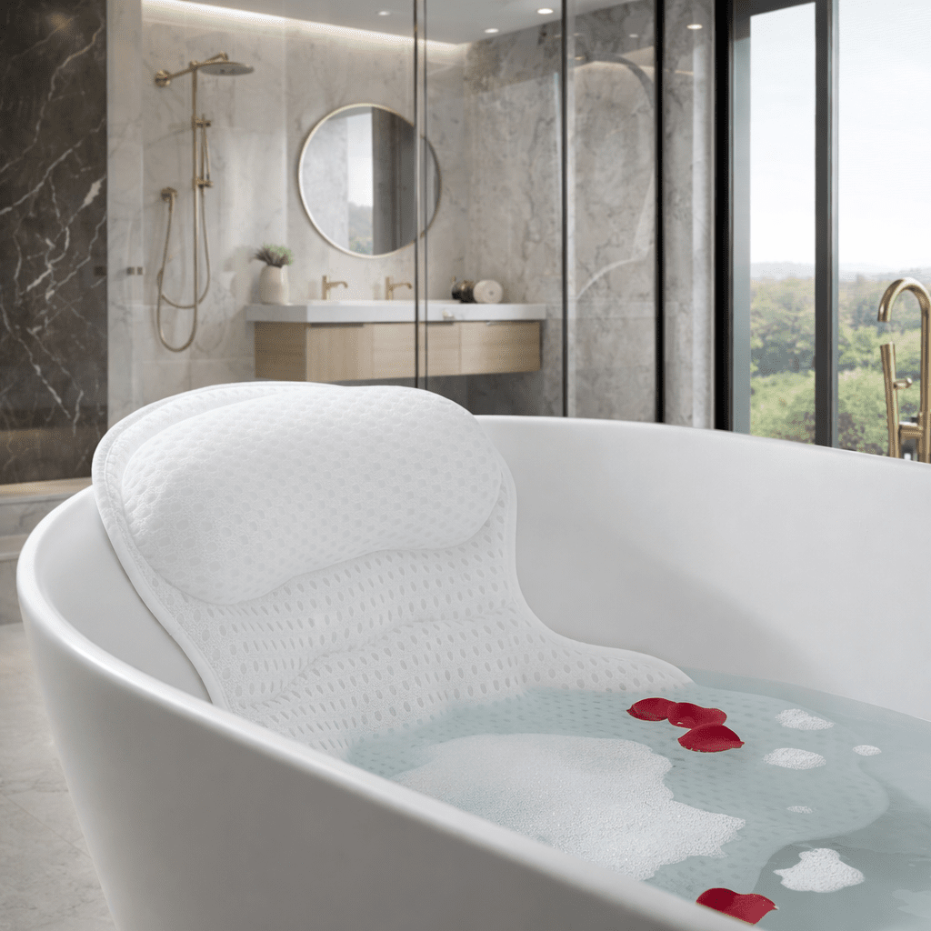 Polštář na podporu krku a zad Bathora pro pohodlí ve wellness