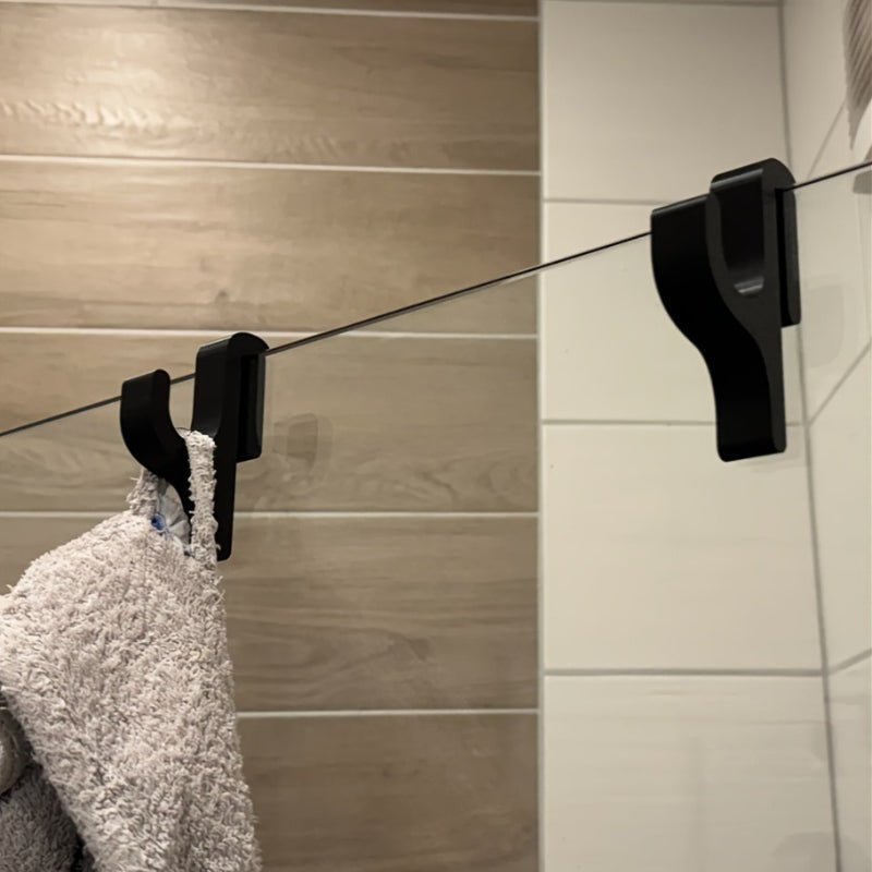 BATHVITRA Vylepšený skleněný sprchový doplněk pro stylovou organizaci koupelny