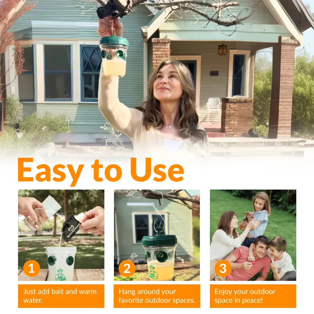 Trap With Water Fill Kills Mosquitoes For 30 Day Protection