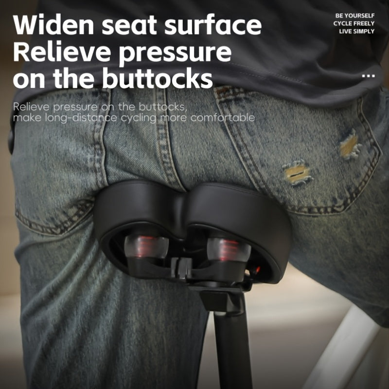 AirCush Inflatable Saddle With TPU Cushion For Long Rides