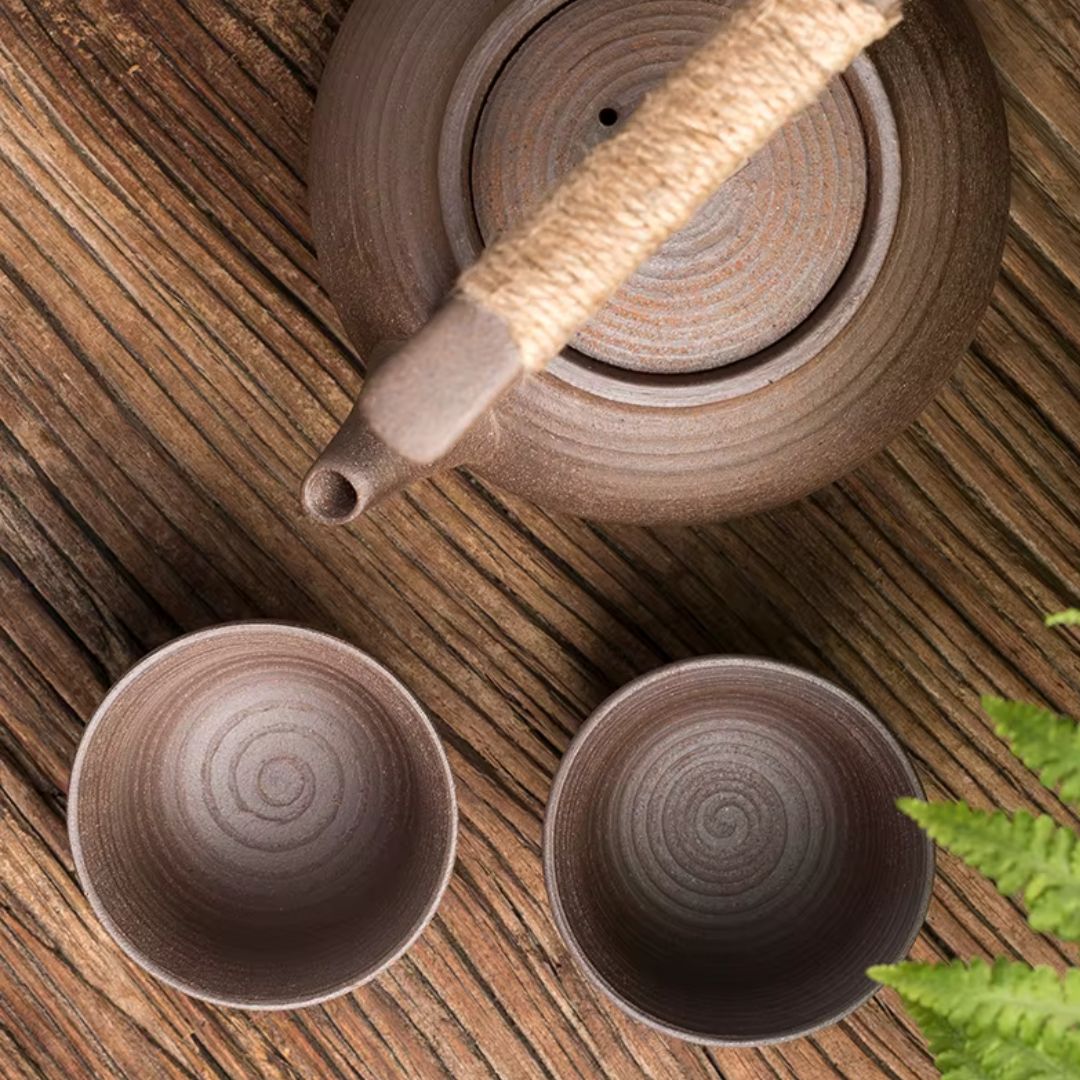 Ceramiczny czajnik CalmBrew 350 ml z podgrzewaczem, kompatybilny z kuchenką
