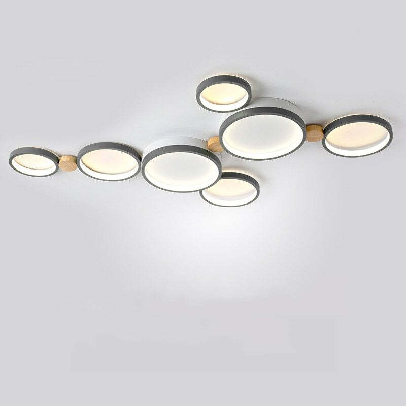 AstraLuma Ceiling Lamp With White And Gray Metal Finish