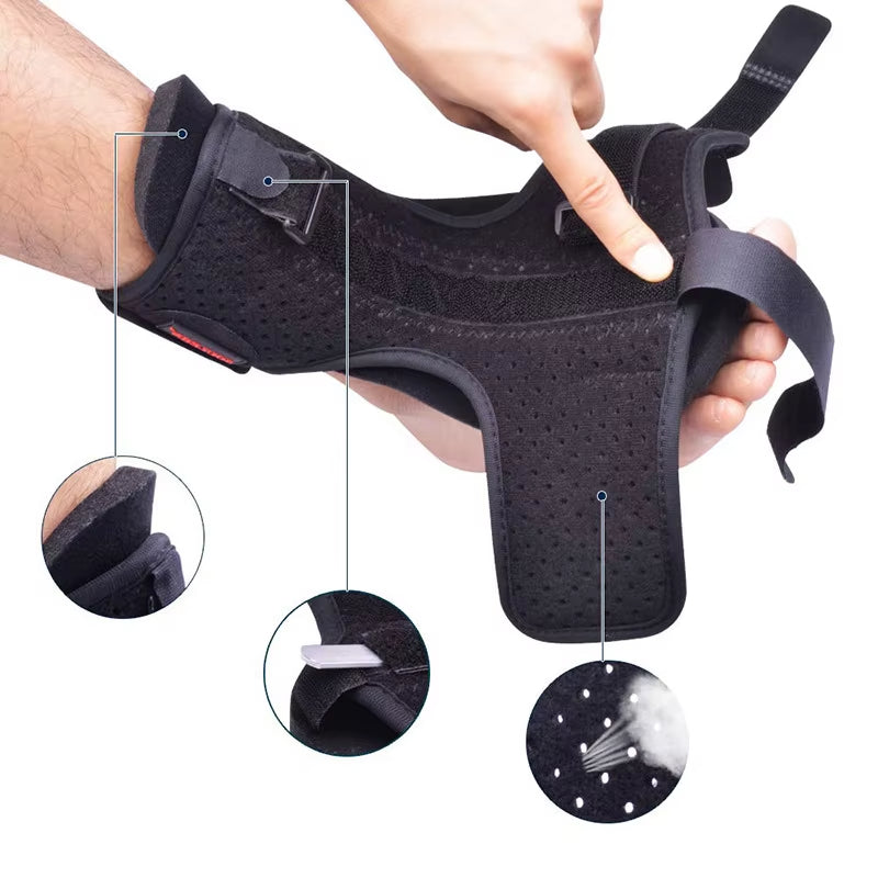 Dorsal nattebandage til plantar fasciitis og fodstøtte om natten