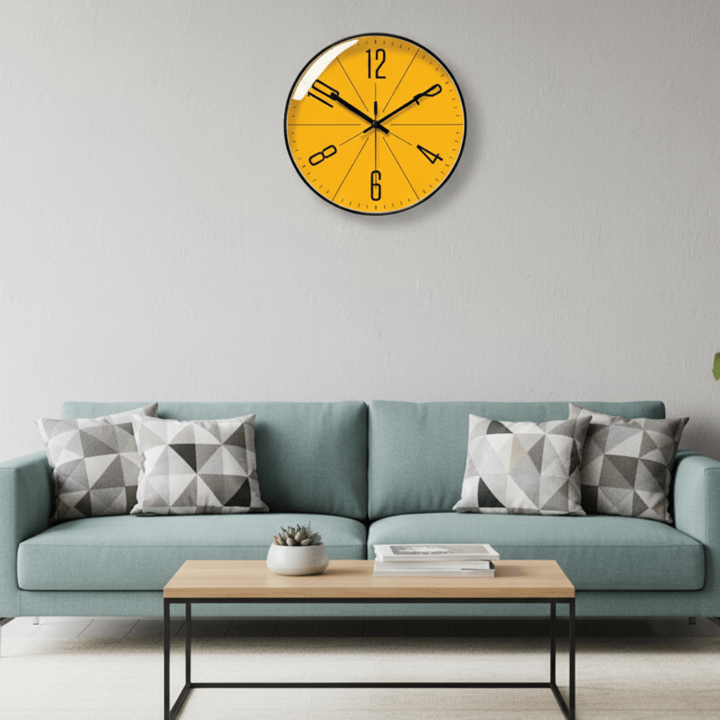 NordicAura Precíz Fekete Minimalista Falióra Modern Otthonokhoz