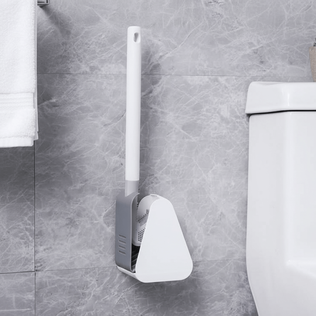TriSmart Triangle Bathroom Brush For Hygienic, Precise Corner Cleaning In Busy Homes