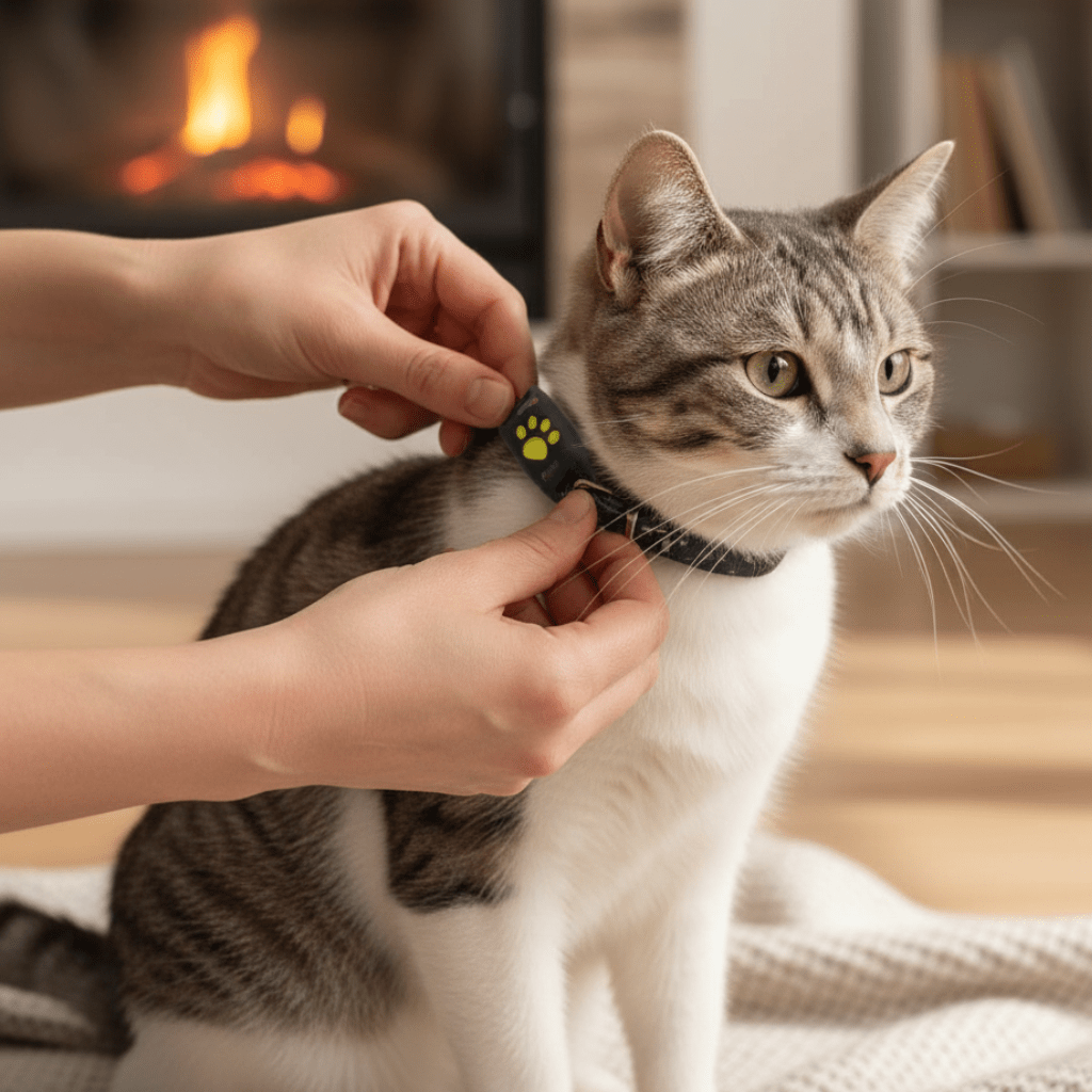 WhiskerTag Localizzatore GPS per Gatti Tracciamento in Tempo Reale Senza Abbonamento per Proprietari di Gatti