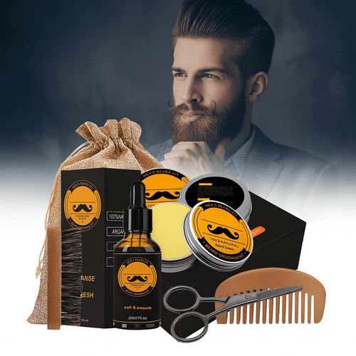 BeardVita Kit Completo per la Crescita e la Cura della Barba