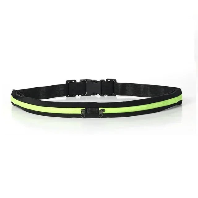 BELTMAX Cinto de Corrida Ajustável e Impermeável com Dois Bolsos