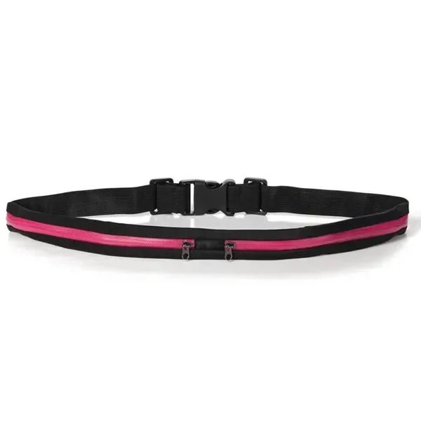 BELTMAX Cinto de Corrida Ajustável e Impermeável com Dois Bolsos