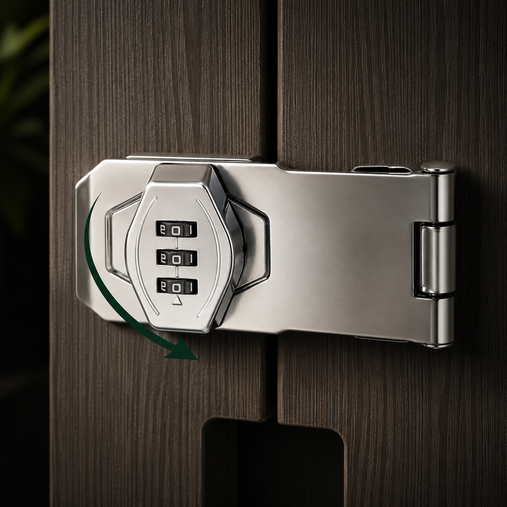3-Digit Cabinet Lock Replaces Standard Cam Locks In Drawers And Cabinets
