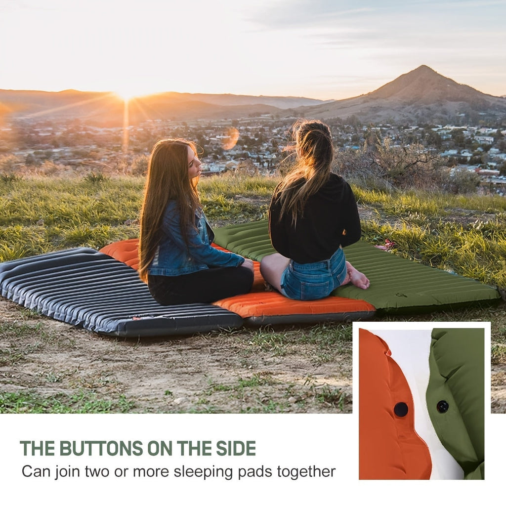 Compact Camping Air Mattress With Built In Foot Pump