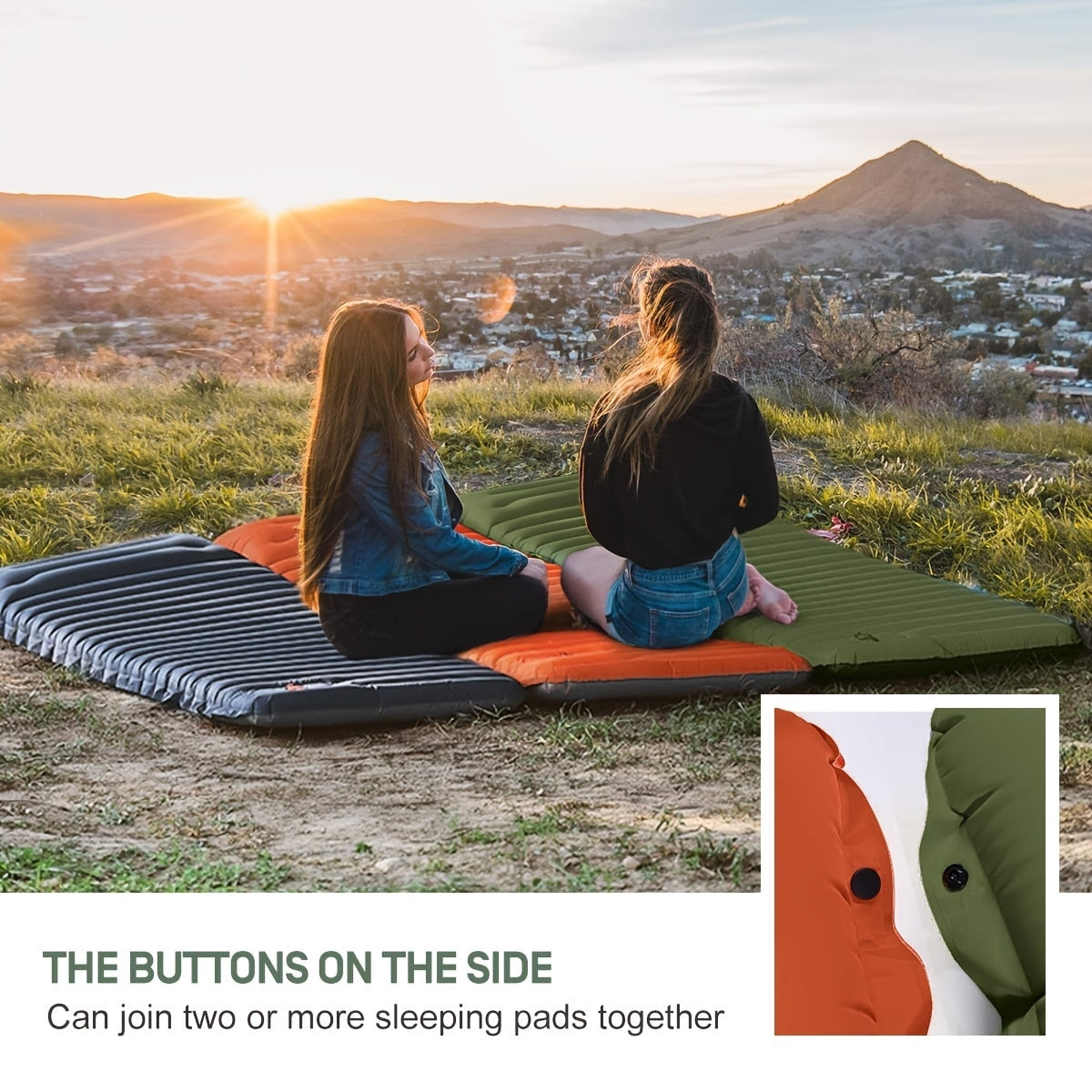 Compact Camping Air Mattress With Built In Foot Pump