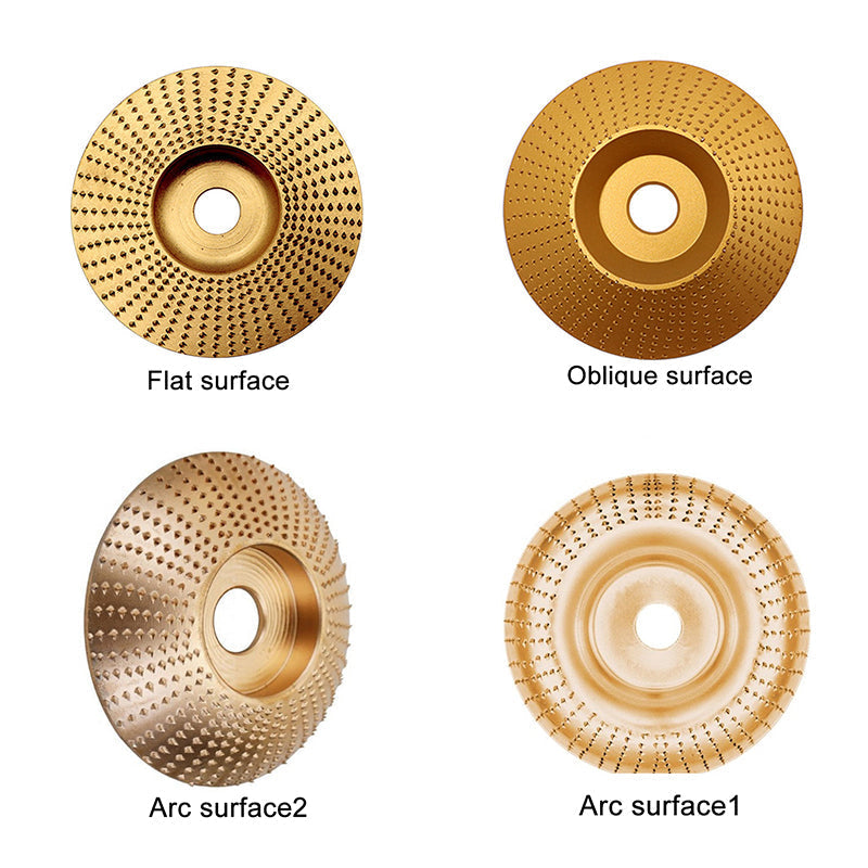 Woodworking And Carving Four-Piece Carbide Disc Set