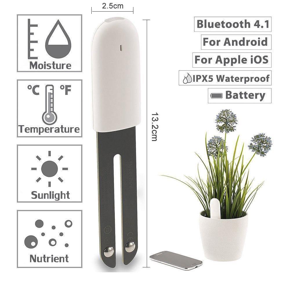 Smart Bluetooth Plant Sensor With App Control For Moisture And Nutrients